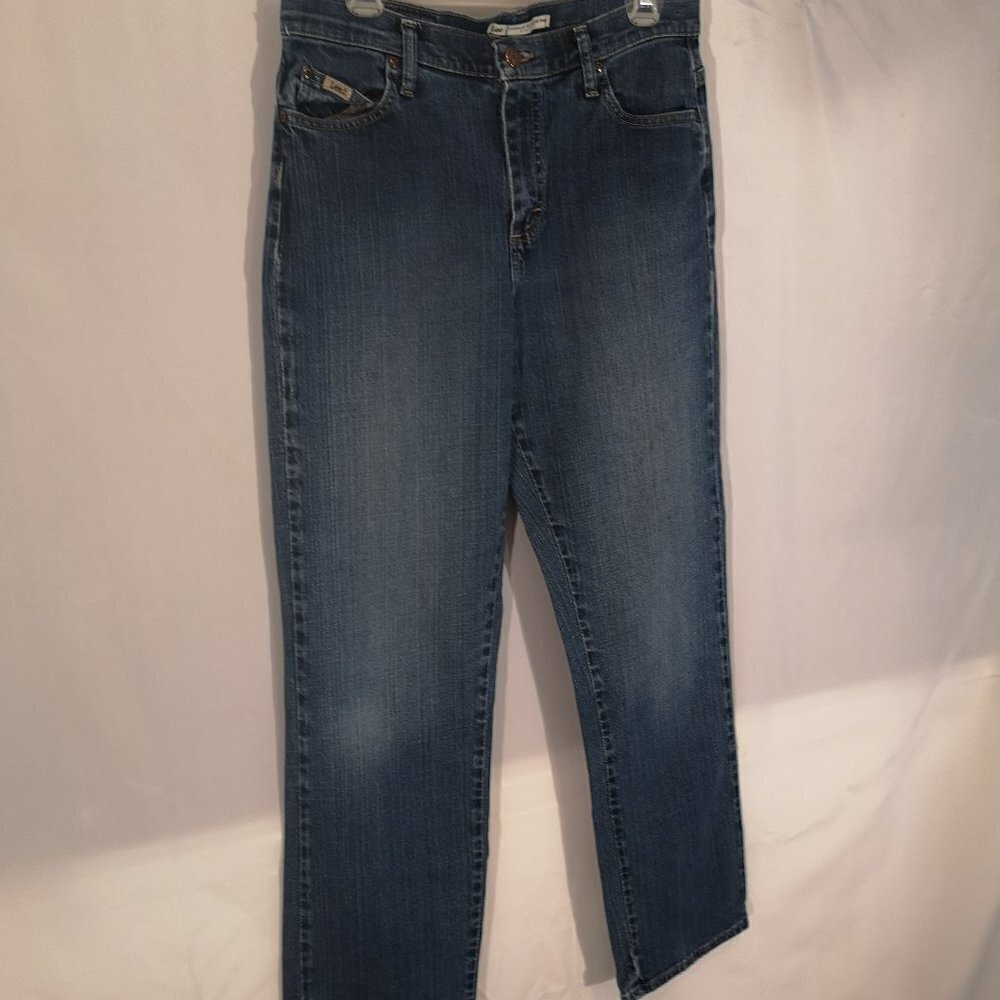 Lee Ladies Relaxed Straight Leg Blue Jeans